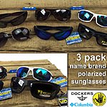 3-Pack Men's Name Brand Polarized Sunglasses (Random) $15.49 + free shipping