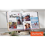 New Shutterfly Customers: 91-Page Custom 8"x8" Hardcover Photo Book $8