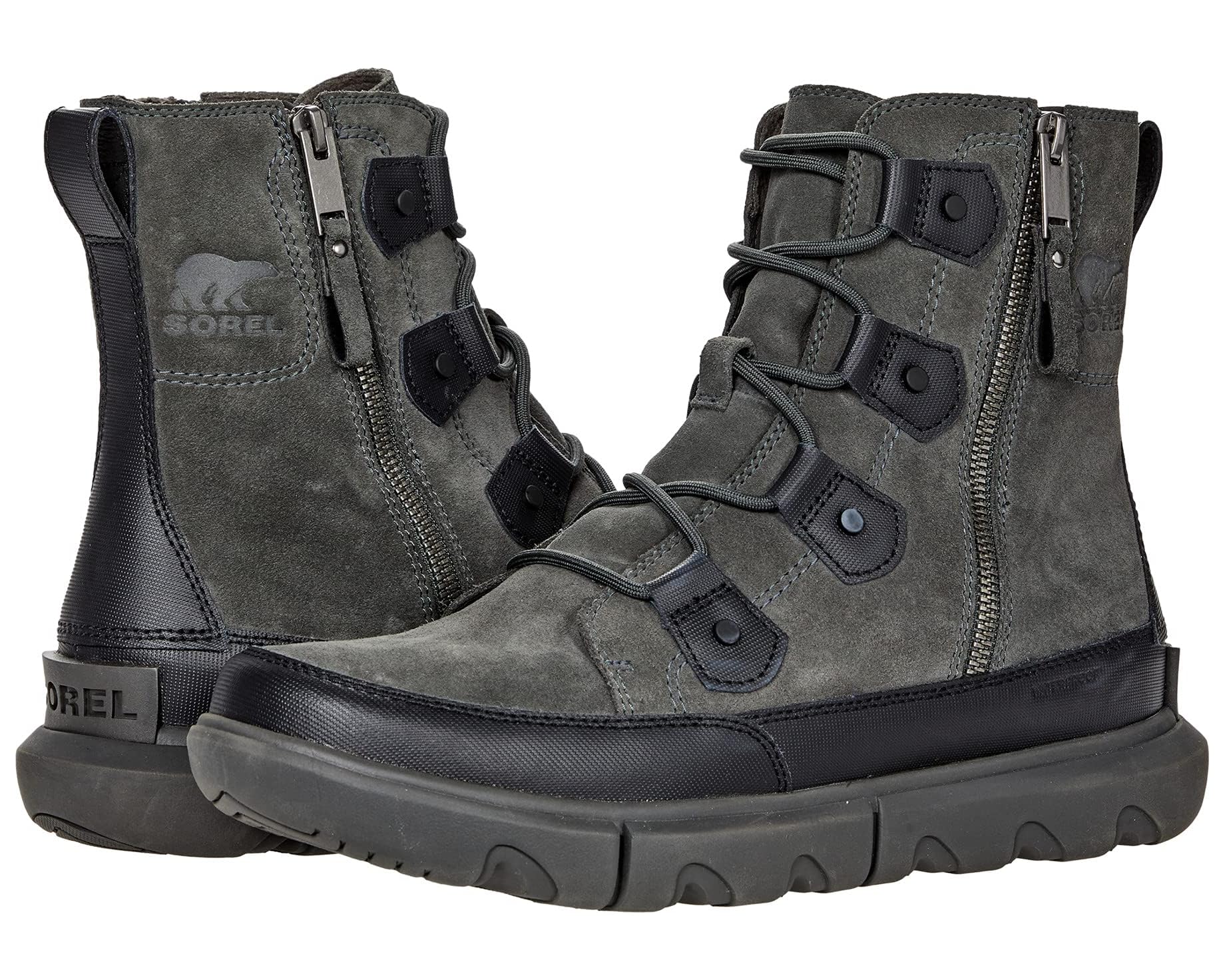 Sorel Men's Explorer Dual Zip Waterproof Boots (black, size 10, 10.5, 11.5 and 12) $37.50 + Free Shipping