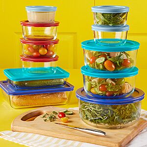 Pyrex 22-Piece Food Storage Set $25 Each + $10 Kohl's Cash