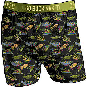 Duluth Trading Co, Underwear & Socks, Mens Go Buck Naked Performance  Pattern Boxers