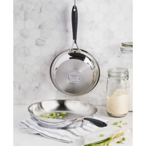 Belgique Cookware: Tools of the Trade Belgique Stainless Steel Sauteuse Pan,  4 Qt.