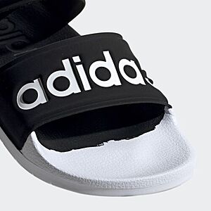 Men\'s adidas Adilette Sandals (Core Cloud White) Five Black/Grey or