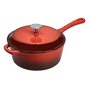  Commercial Enameled Cast Iron 13-Inch Roasting/Lasagna Pan,  Red : Home & Kitchen