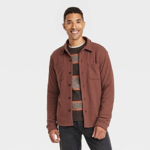 Goodfellow & Co Men's Knit Shirt Jacket (various colors) 4 for $  15 ($  3.75 each) + Free Shipping