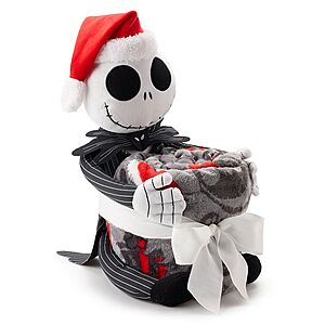 The Big One Kids' Plush Buddy & Throw Blanket Sets (Santa Spider-Man or Jack Skellington) $5.22 each + Free Store Pickup at Kohls