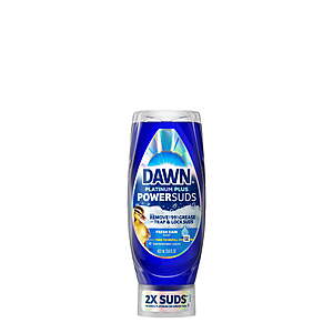 Walmart+ Members: 13.6-Oz Dawn Platinum Plus PowerSuds EZ-Squeeze ,r 16-Oz Powerwash Spray Refills + .99 Walmart Cash 2 for .88 + Free Shipping