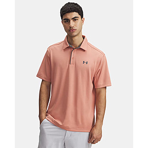 Under Armour Men's UA Tech Men's Polo Shirt (Canyon Pink, Limited Sizes) .50