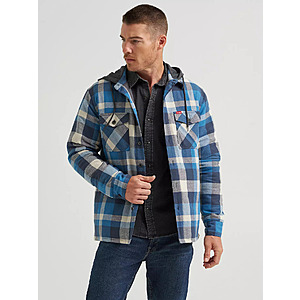 Wrangler: Extra 30% Off Sale Apparel: Men's Hooded Shirt Jacket $12.60 & More + Free Shipping