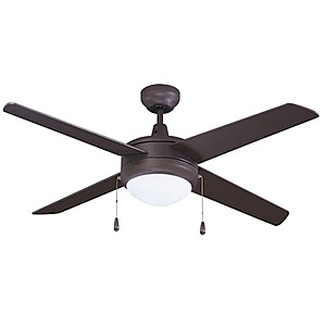 RP Lighting Europa 50" 4-Blade Indoor Ceiling Fan (LED, Oil Rubbed Bronze) $40 + Free S&H