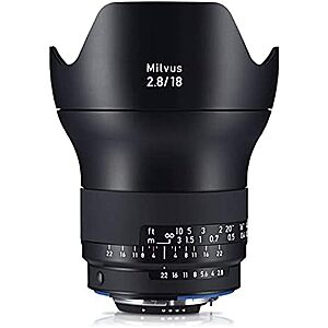 ZEISS Milvus 18mm f/2.8 Full Frame Camera Lens for Nikon F-Mount ZF.2 $1361.80 + Free Shipping