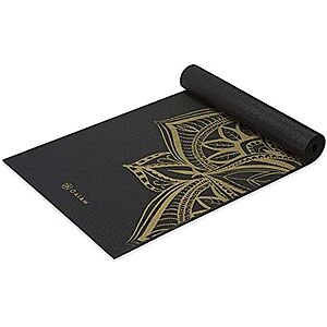 Gaiam 6mm Premium Yoga Mat 68" x 24" (Metallic Bronze Medallion) $8.63 + Free Shipping w/ Prime or on $35+