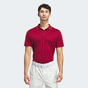 adidas Men's Core Performance Primegreen Golf Polo Shirt (burgundy) $10.50 + Free Shipping