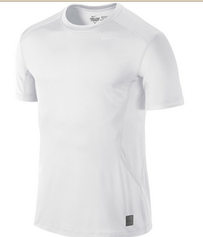 Nike Men's Core Combat Fitted Dri-Fit Short Sleeve SF Top (white) $7.50 ...