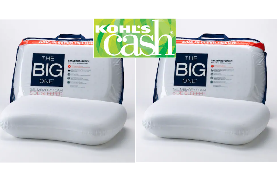 2 Pack The Big One Gel Memory Foam Side Sleeper Pillow 5 Kohls