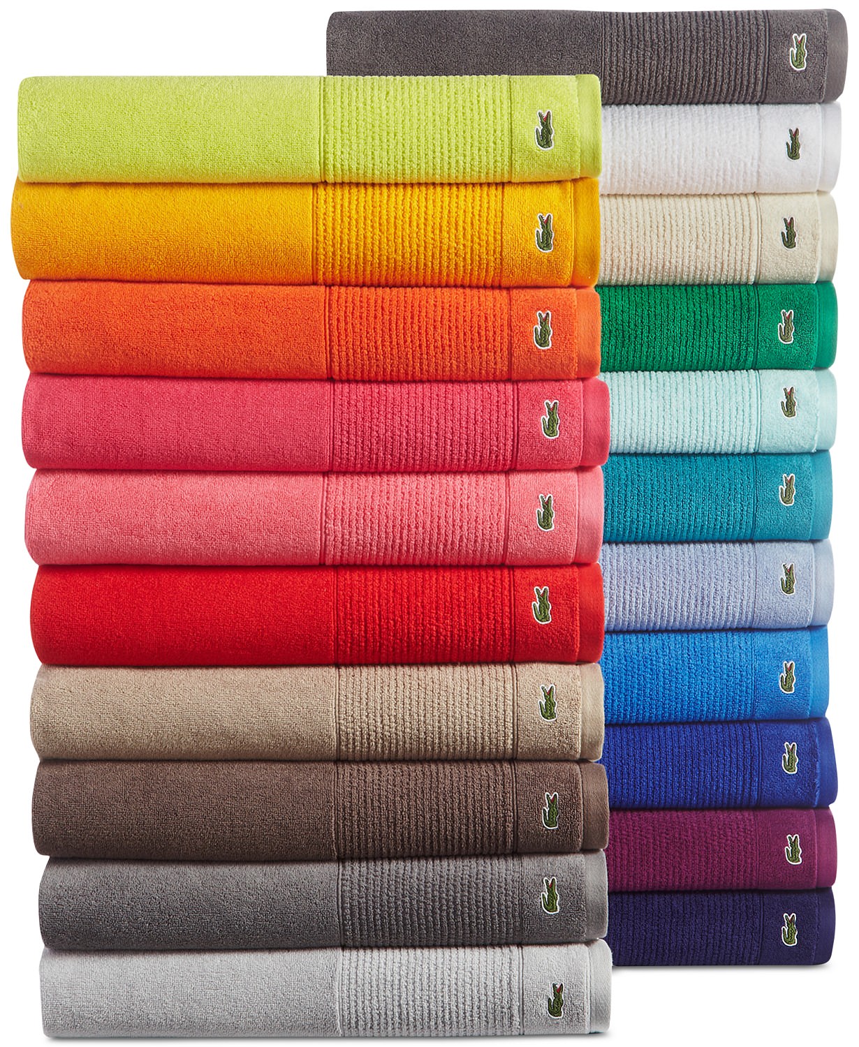 Lacoste Legend 30x54 Supima Cotton Bath Towel various 