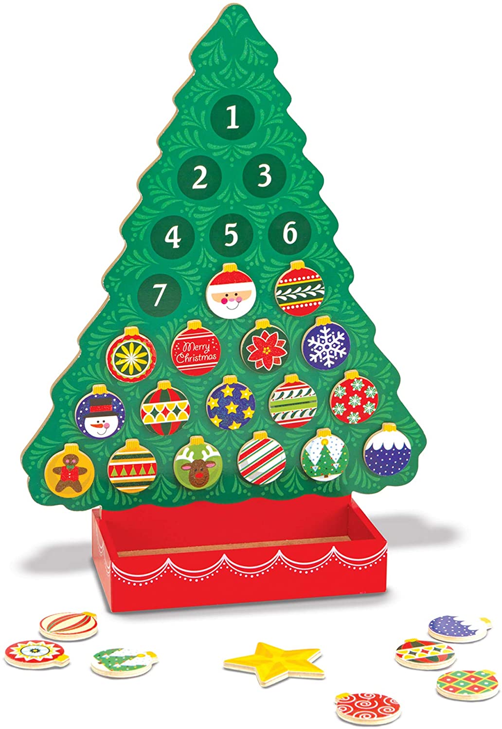 melissa and doug wooden advent calendar