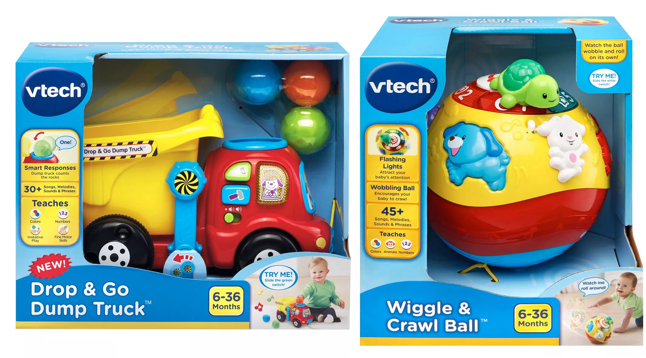 vtech wiggle & crawl ball toy