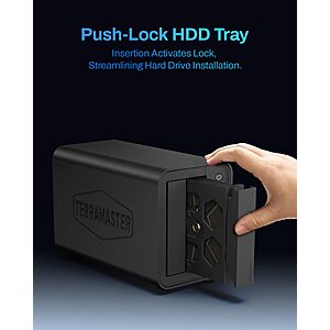 TERRAMASTER F2-425 2-Bay NAS Storage - Intel x86 Quad-Core CPU, 4GB RAM, 2.5GbE LAN, Network Attached Storage Multimedia Server for Home Users (Diskless) $239.99