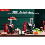 Slow Juicer Extractor, AMZCHEF. Amazon Lighting deal plus another 30 off RED ONLY  59.99