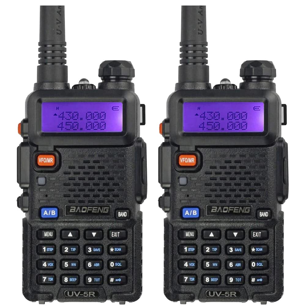 Baofeng UV-5R Two Way Radio Handheld Ham Radio Dual Band Walkie Talkie(2PACK, Black) PRIME MEMBERS ONLY! $29.99