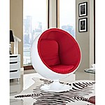 LexMod Kaddur lounge chair. Multiple colors, High quality knockoff of Eero Aarnio ball chair. $644.72 with free shipping after promo code LMODSAVE15.
