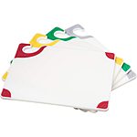 San Jamar Saf-T-Grip Cutting Board System, Colored Grips, White (Pack of 4) -$39.99 free shipping