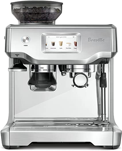 Breville - the Barista Touch Espresso Machine with 9 bars of pressure, Milk Frother and integrated grinder - Stainless Steel $879.95 $879.95