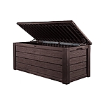 Keter Eastwood 150 Gallon Deck Box, Resin Wood Look Brown - $148