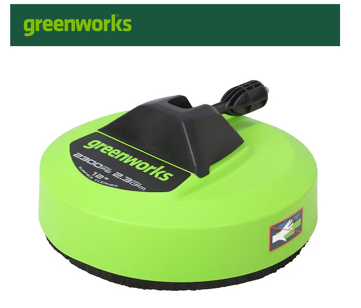 YMMV - Greenworks Pro Universal 12-in 2300 PSI Rotating Surface Cleaner for Electric Pressure Washers  @ Lowes $10.99