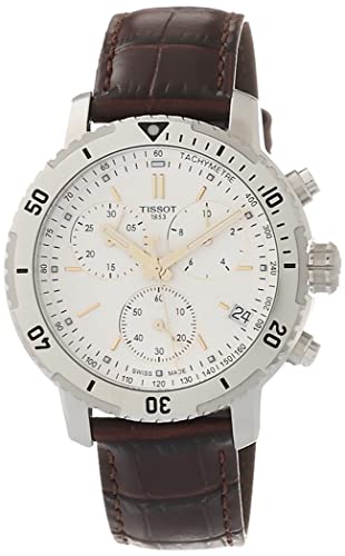 Tissot Men's PRS 200 Swiss Quartz Watch, Brown, Leather,19 (T0674171603101) - 152.69+tax