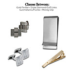 PricePlunge -Seville Gifts for Men including Cufflinks,Tie Bar and Money Clips.  $4, FREE SHIPPING