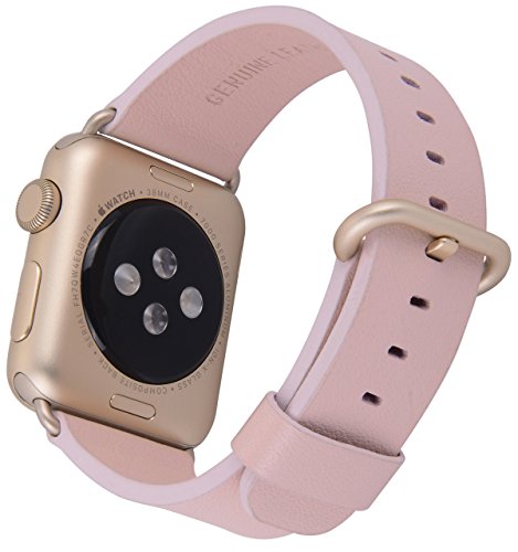 Apple Watch Band 38mm Women Soft Pink Genuine Leather $6 ...