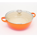 Today Only!  Le Creuset 3.5-Qt Cast Iron Chefs Soup Pot w/ Glass Lid - QVC.com $210.00