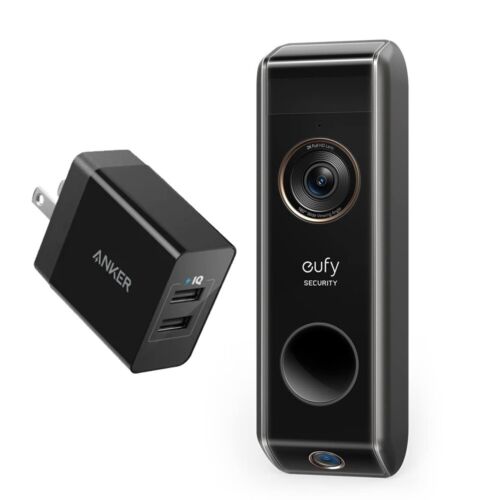 HUGE 'MAKE OFFER' YMMV. eufy certified refurb Add-on Video Wireless Doorbell Dual Camera 2K Dual Motion Detection+Charger. Normally $120. $99.99
