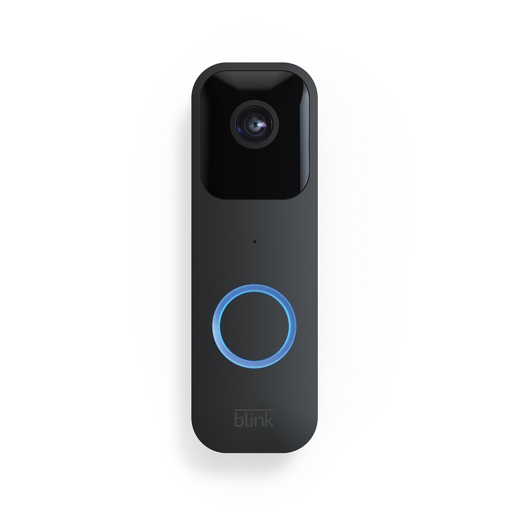 Blink Video Doorbell 1080p HD video, motion detection alerts, battery or wired, Works with Alexa, Black $35.99