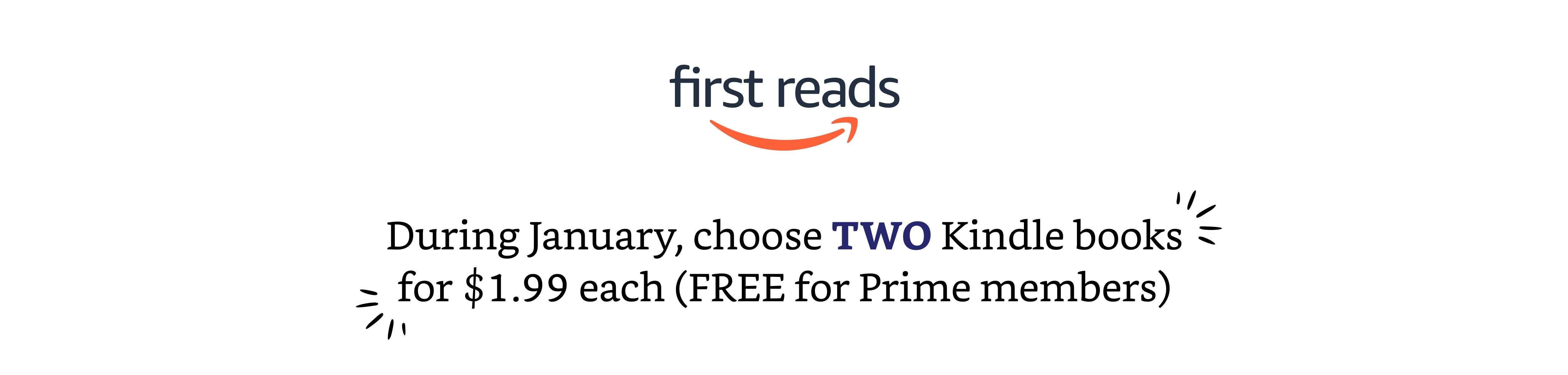 Amazon Prime Members Get Two Free Kindle Books with Amazon First Reads