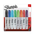 SHARPIE Permanent Markers, Chisel Tip, Classic Colors, 8 Count $8.96