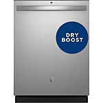 GE 24 in. Built-In Tall Tub Top Control Stainless Steel Dishwasher w/Sanitize, Dry Boost, 52 dBA $428