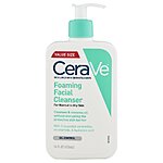 CeraVe Foaming Facial Cleanser, Oil Control Face &amp; Body Wash for Normal to Oily Skin, 16 fl oz. $13.66