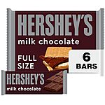 HERSHEY'S Milk Chocolate, Easter Candy Bars, 1.55 oz (6 Count) [Subscribe &amp; Save] $3.76 @ Amazon