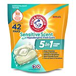 Arm &amp; Hammer Sensitive Fresh Scent 5 in 1 Power Paks 42 Count [Subscribe &amp; Save] $7.35