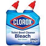 Clorox Toilet Bowl Cleaner, Rain Clean - 24 Ounces, Pack of 2 [Subscribe &amp; Save] $3.5 YMMV