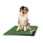 Artificial Grass Puppy Pee Pad for Dogs and Small Pets - 20x25 Reusable 4-Layer Training Potty Pad with Tray [Subscribe &amp; Save] [YMMV] $12.99
