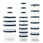 Rubbermaid EasyFindLids Food Storage Containers, 42-Piece, Insignia Blue, Special-Edition Insignia Blue $24.99