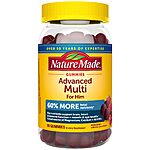 Nature Made Advanced Multivitamin Gummies for Him with Magnesium Citrate, Calcium &amp; All 8 B Vitamins, Multivitamin for Men, 90 Gummies, 30 Day Supply [Subscribe &amp; Save] $9.25