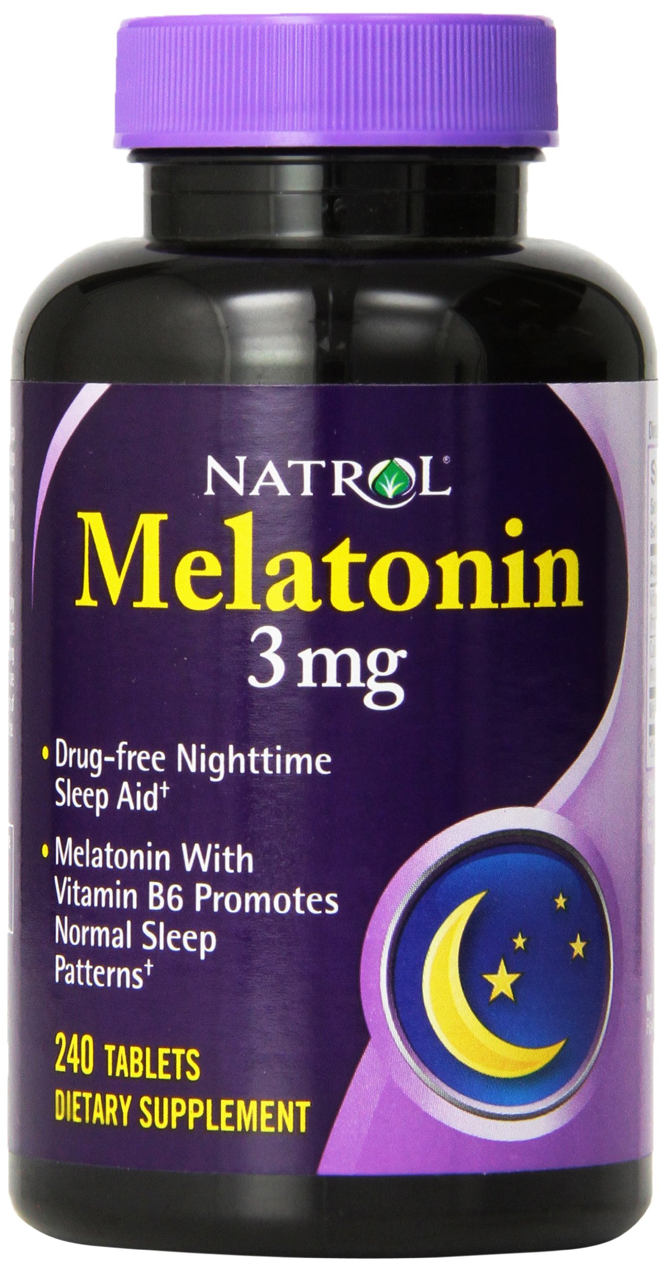 Natrol Melatonin Helps You Fall Asleep Faster Stay Asleep Longer Faster Absorption 100 Vegetarian 3mg, (Tablets), 240 Count $9.14