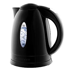 OVENTE Electric Kettle, 1.7 Liter - BPA-Free, Fast Boiling, Cordless Water Warmer with Auto Shut Off for Coffee & Tea. $12.99