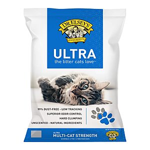 Dr. Elsey’s Ultra Premium Clumping Cat Litter, 40 Pounds, 99.9% Dust Free, Low Tracking, Unscented, Superior Odor Control [Subscribe & Save] $  15.74