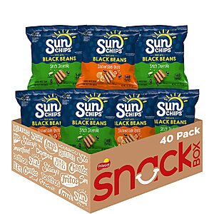 SunChips Black Bean Variety Pack, Spicy Jalapeño & Southwestern Queso, 1 Oz Bags (Pack of 40) [Subscribe & Save] $  19.03